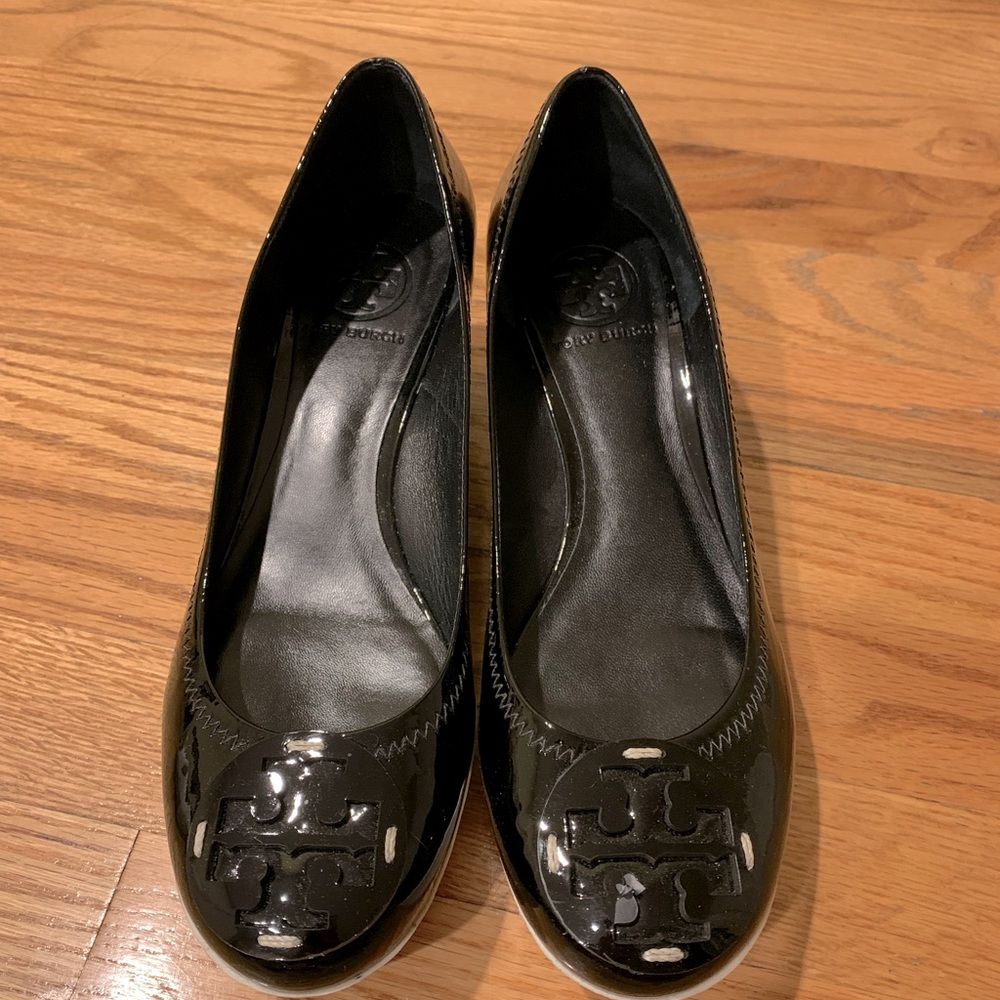 Tory Burch Patent Leather Wedge